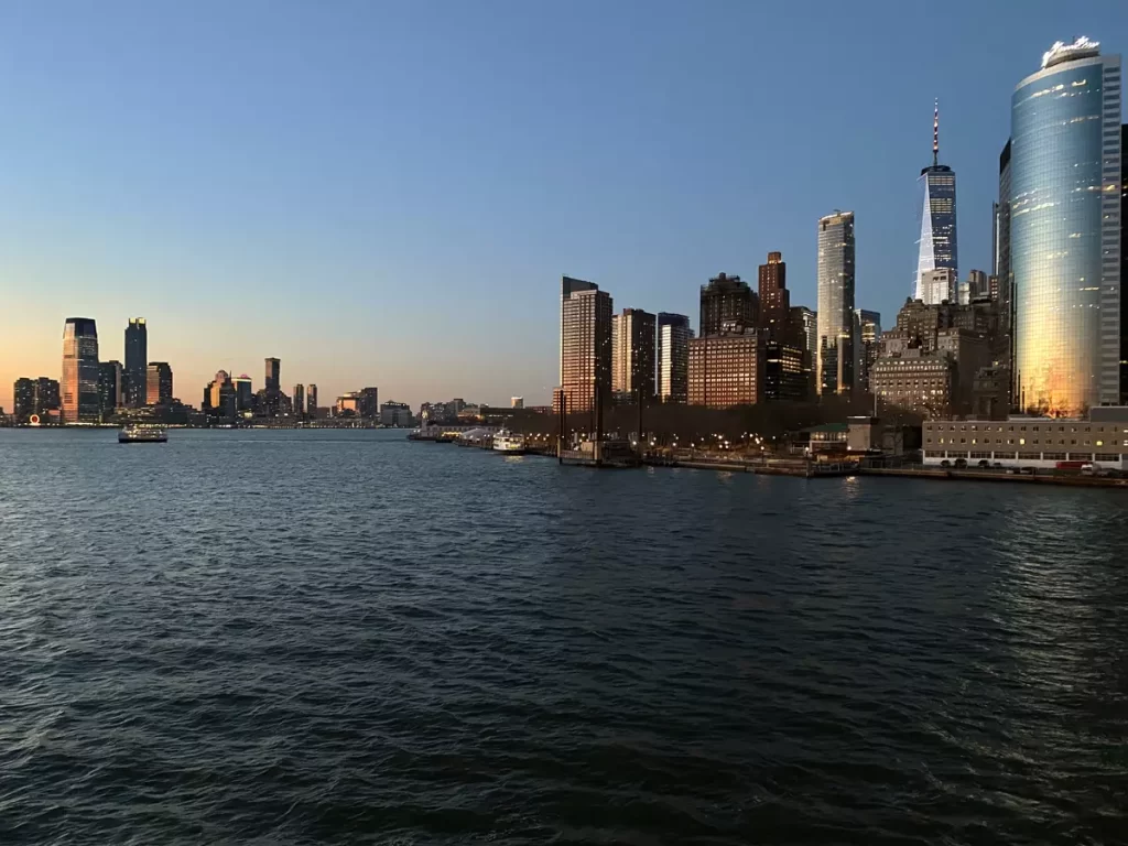 new york vu depuis le ferry de staten island