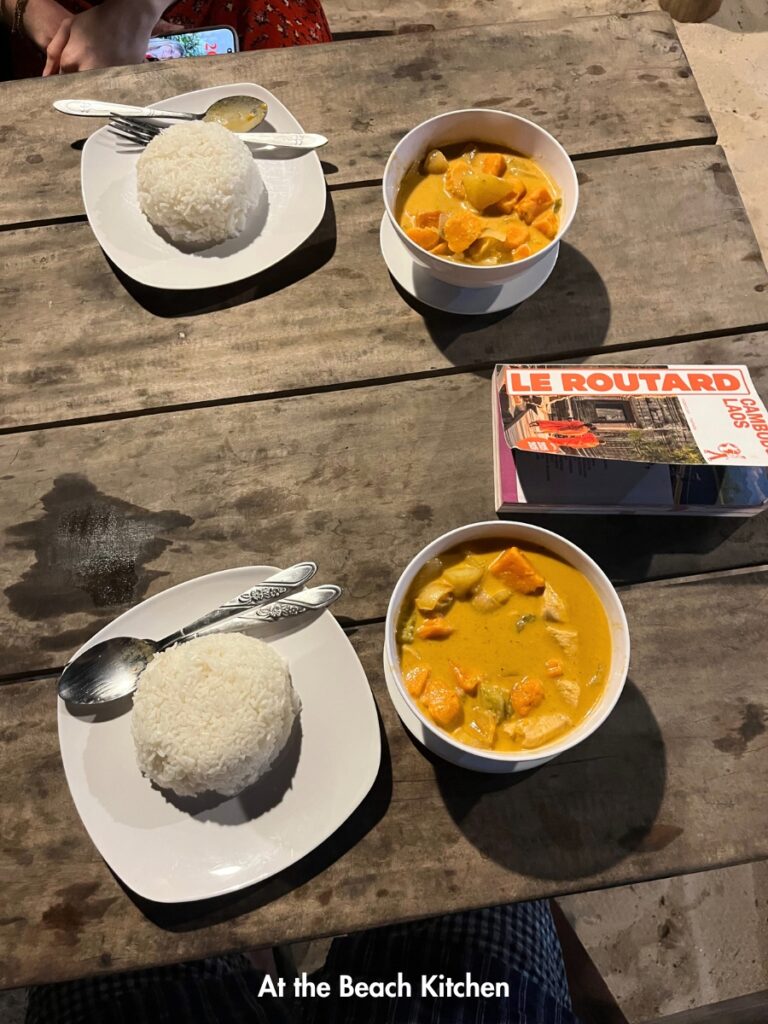 At the beach kitchen