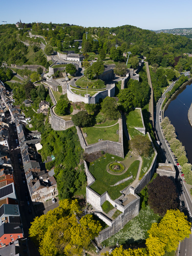 Citadelle Namur vue drone
