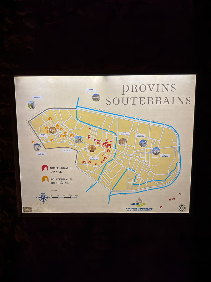 Provins souterrains Plans