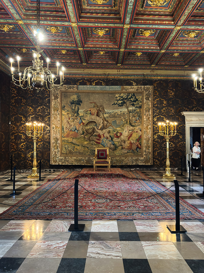 Intérieur du château du Wawel de Cracovie