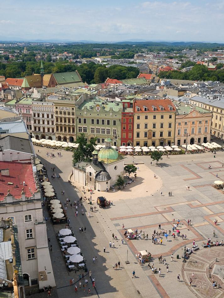 Vue Basilique Sainte-Marie Cracovie
