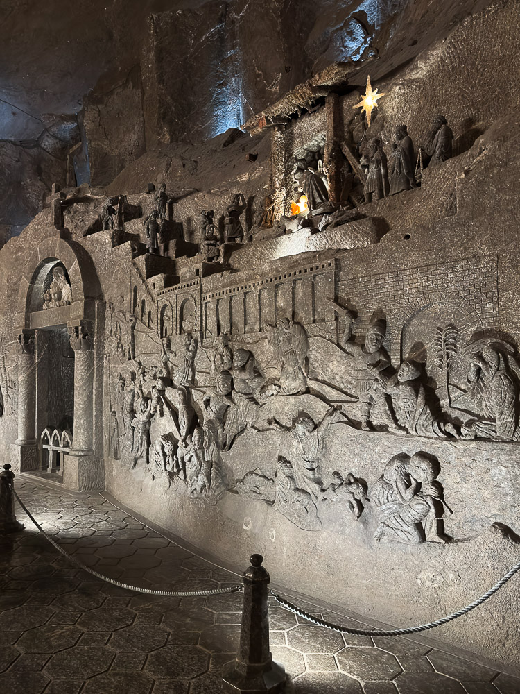 Mine de sel Cracovie gravure cathédrale