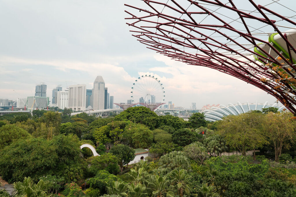 Singapour garden by the bay panorama