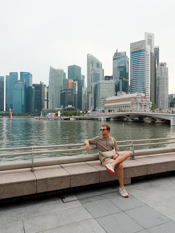 Singapour vue waterfront promenade