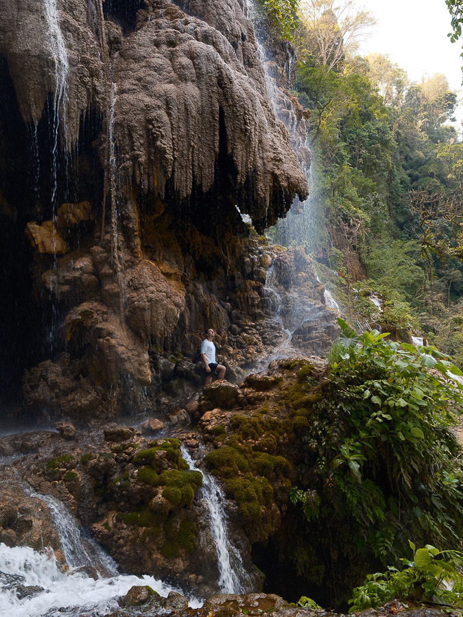 PL dans les chutes de Tumpak Sewu