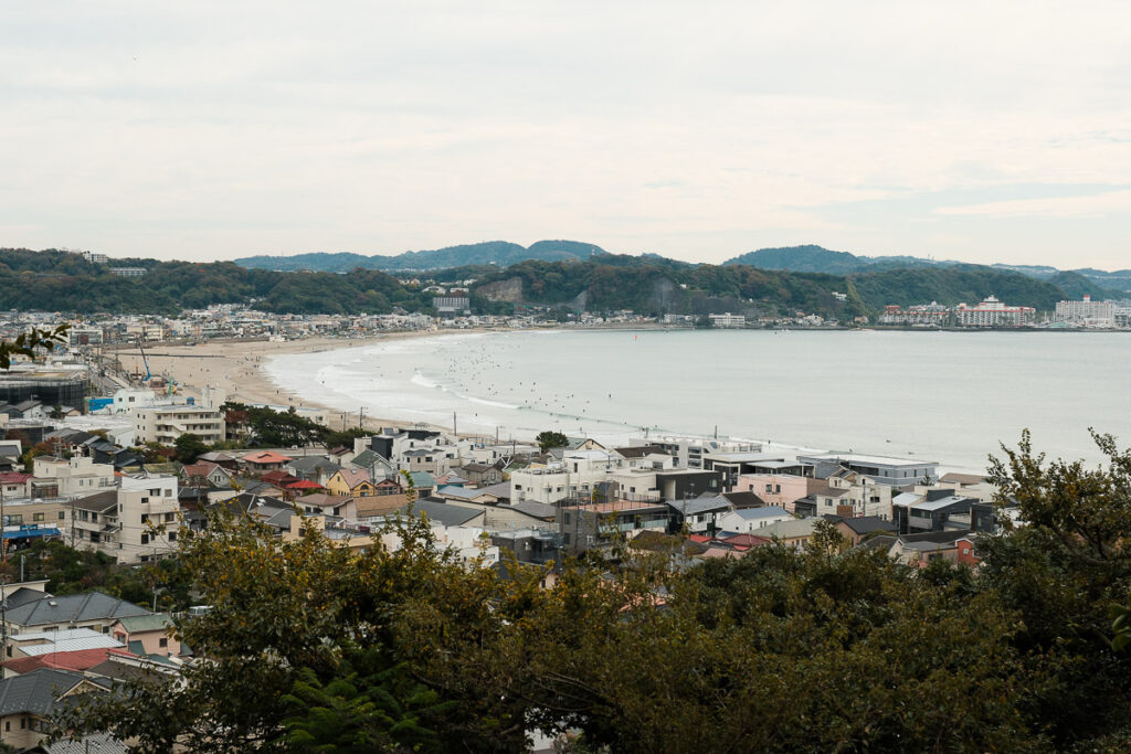 Vue depuis Hasedera à Kamakura
