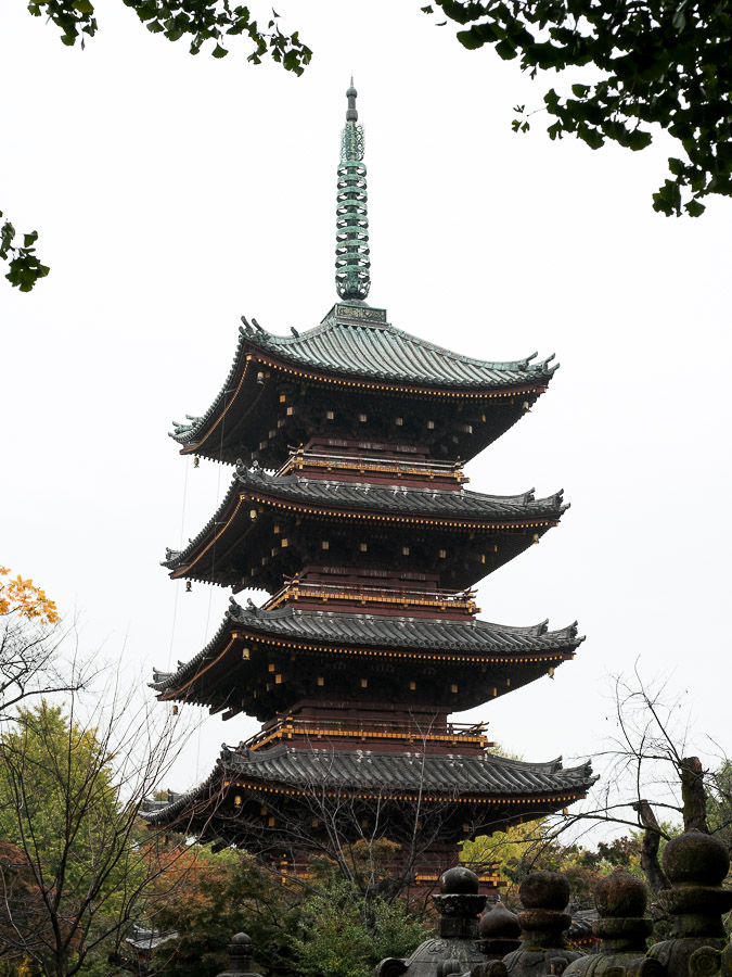 Pagode vue de près parc Ueno