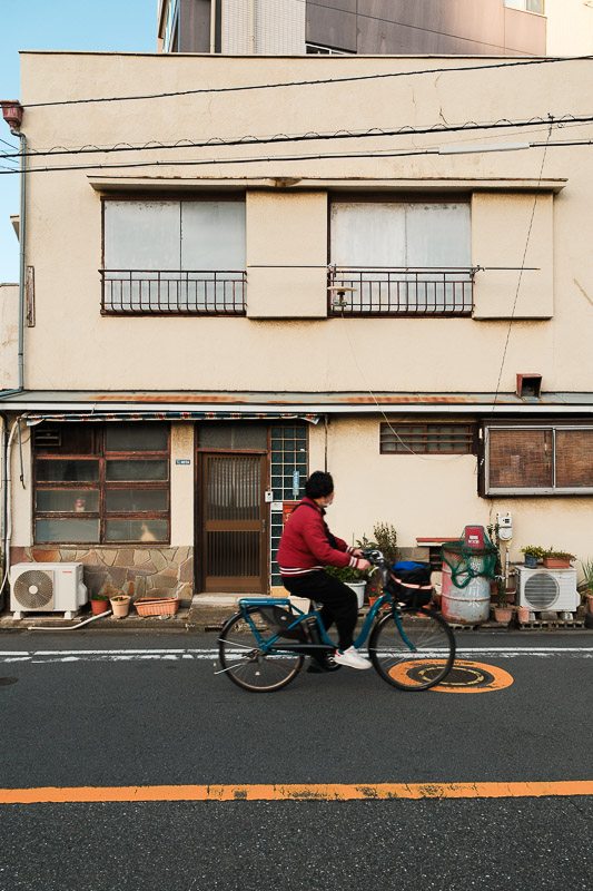 Vélo dans le quartier de Sumida