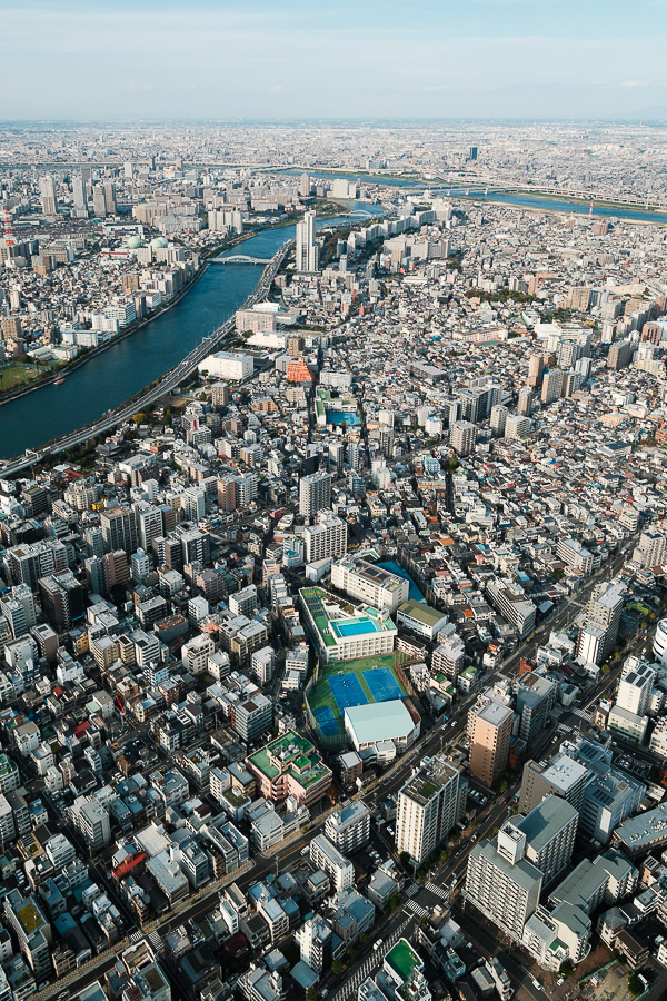 Vue depuis la Tokyo Skytree