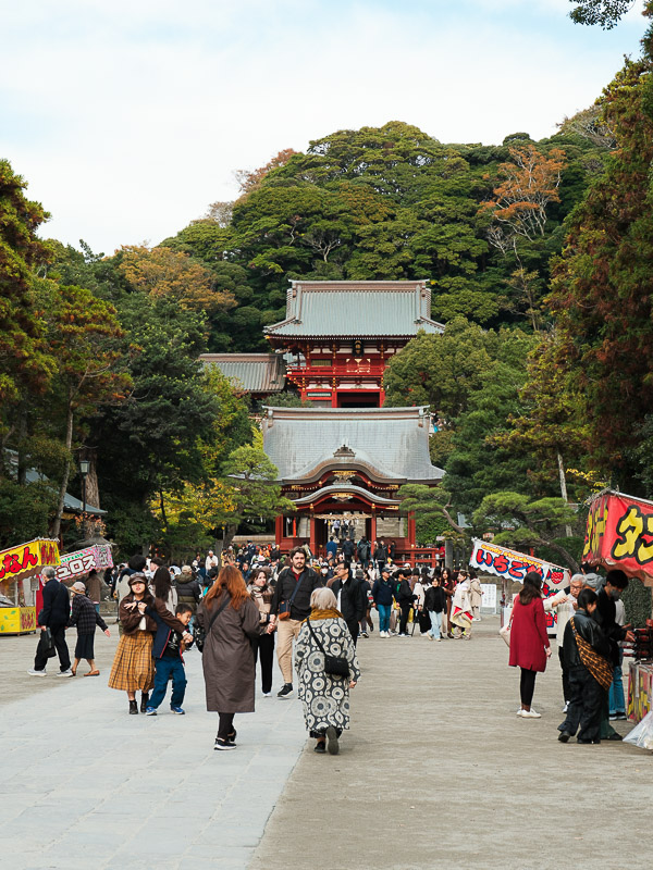 Pavillon du temple de Tsurugaoka Hachiman-gū