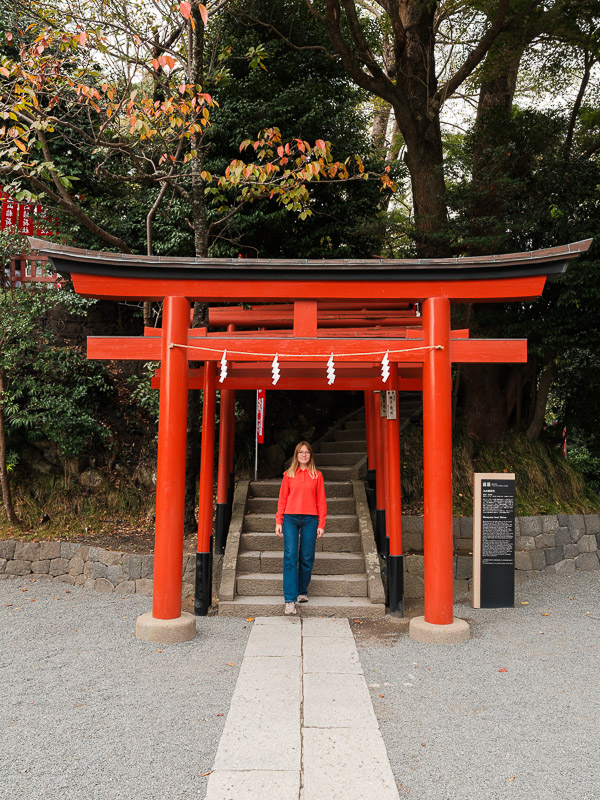 Succession de toriis au temple de Tsurugaoka Hachiman-gū