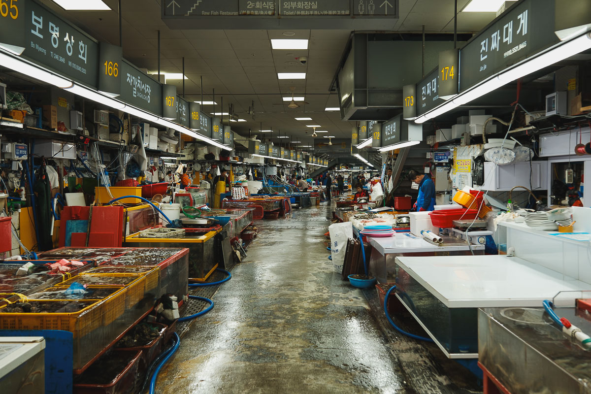 intérieur du Jagalchi Market