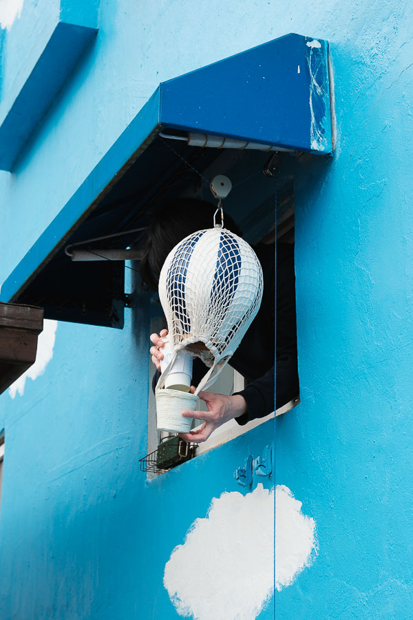 Blue House on the Stairs