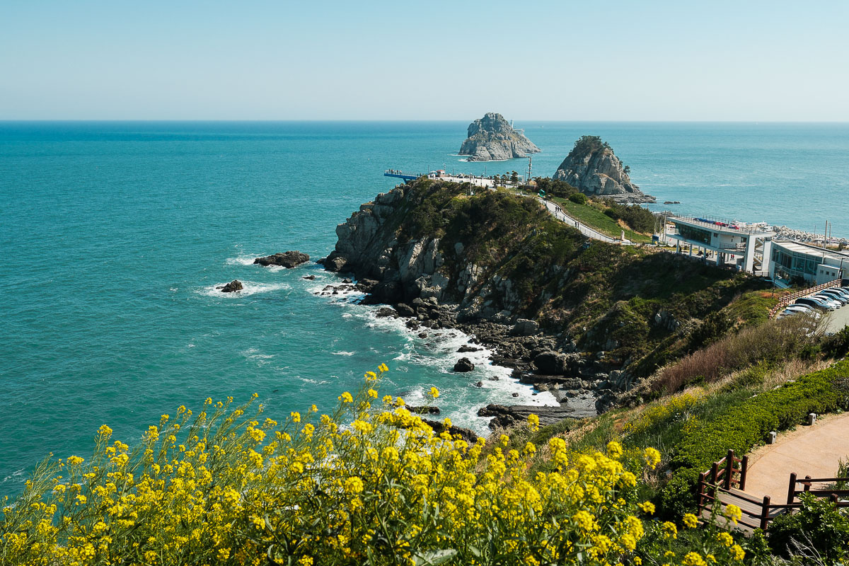 vue sur les Oryuokdo Islets