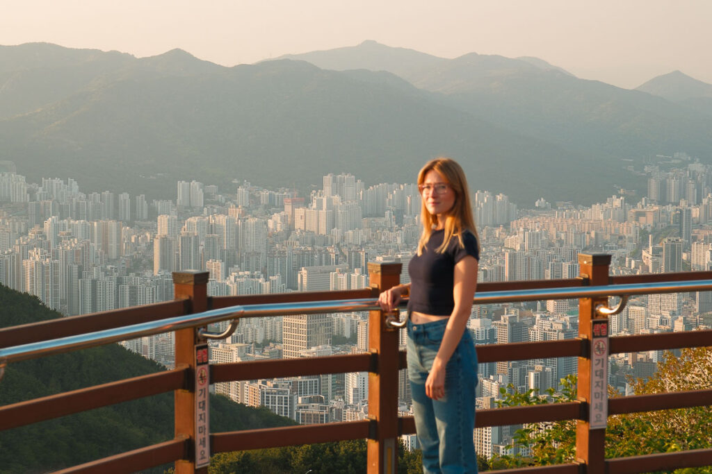 coucher de soleil à busan