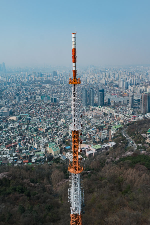 Vue depuis la N Seoul Tower