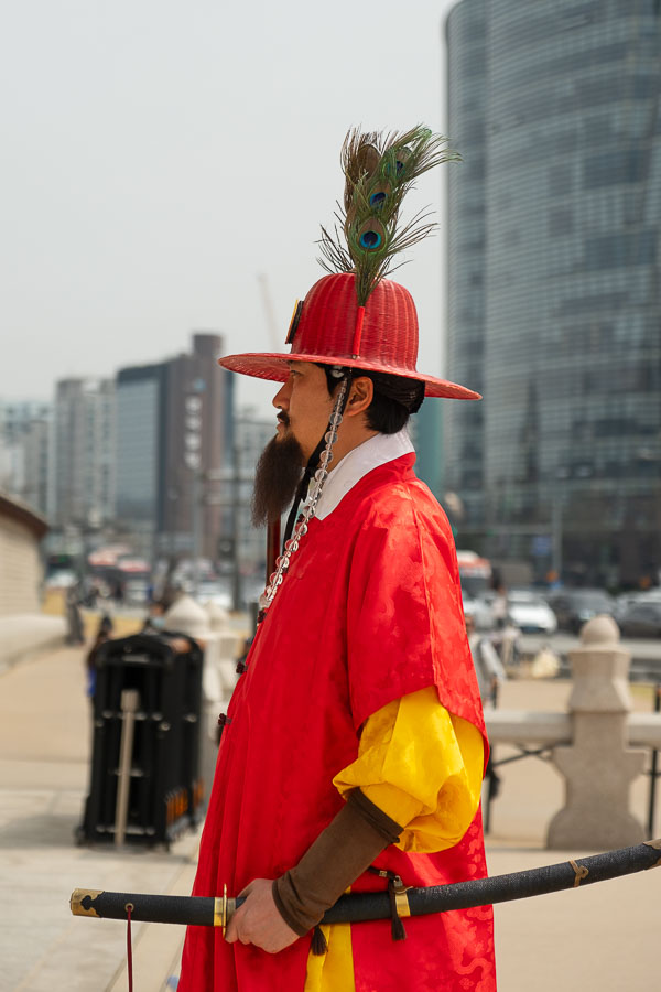 Palais de Gyeongbokgung garde