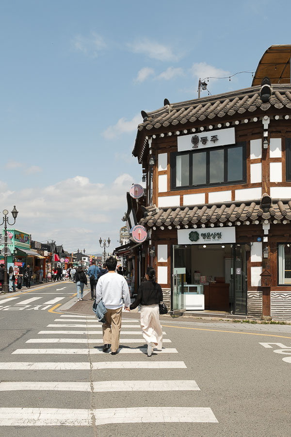 Rue commerçant de Gyeongju