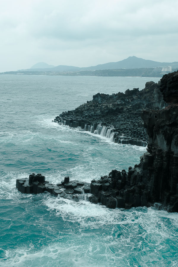 Vue sur Jusangjeolli Cliff