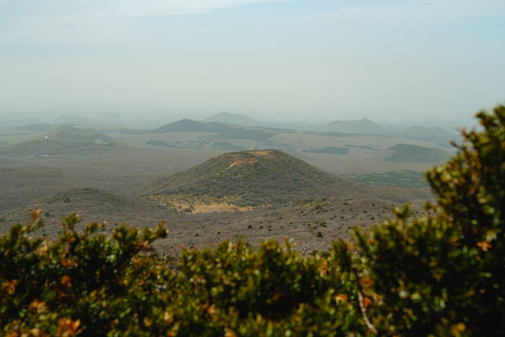 Vue depuis Yeongsil Trail au Mont Hallasan