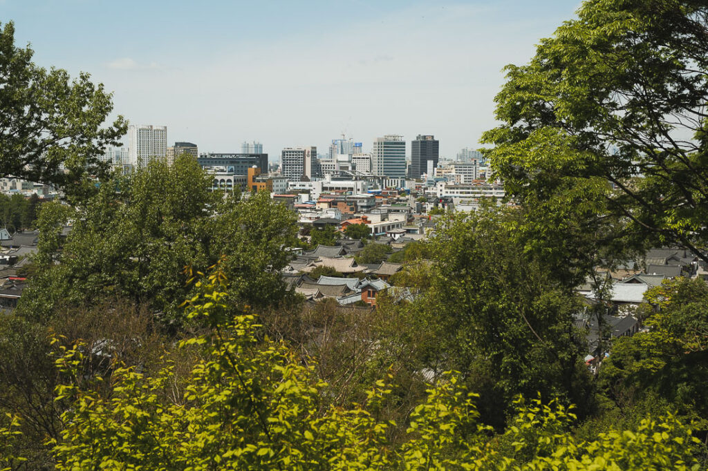 Vue depuis Omokdae Jeonju