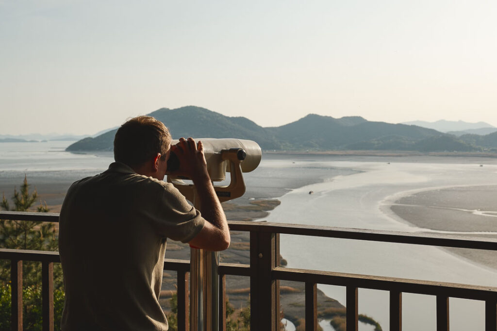 panorama sur la Suncheon Bay Nature Reserve depuis Yongsan Observatory