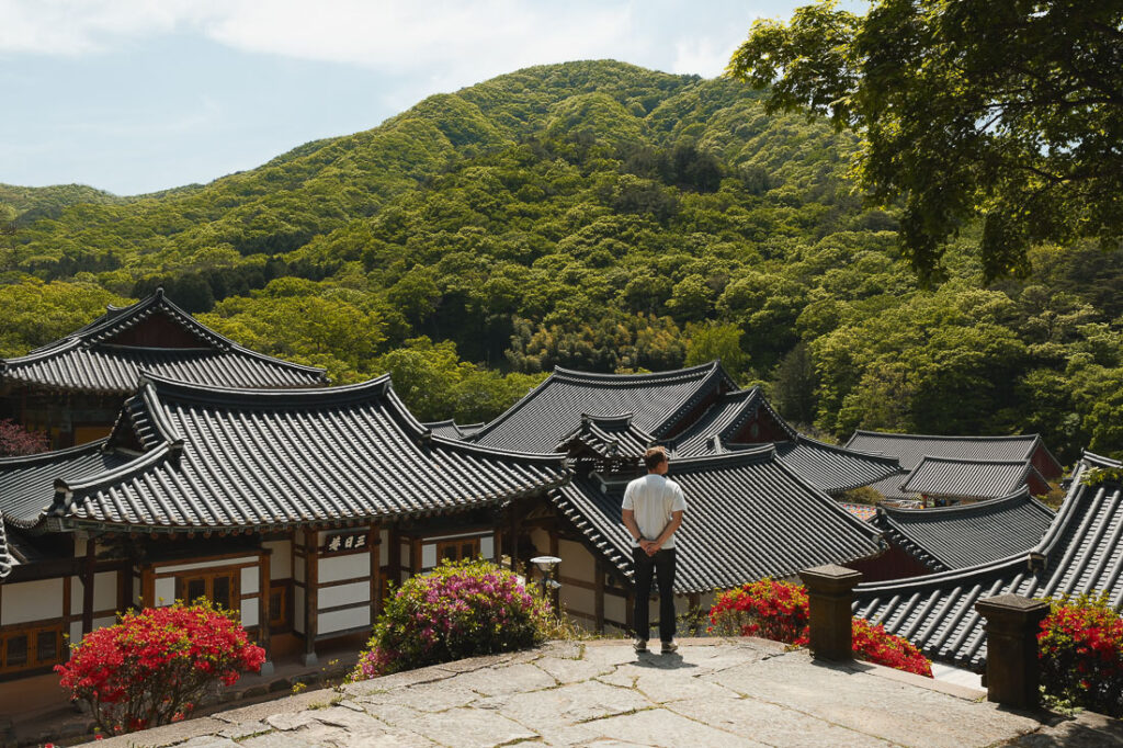 Paul-Louis au temple de Songgwangsa à Suncheon