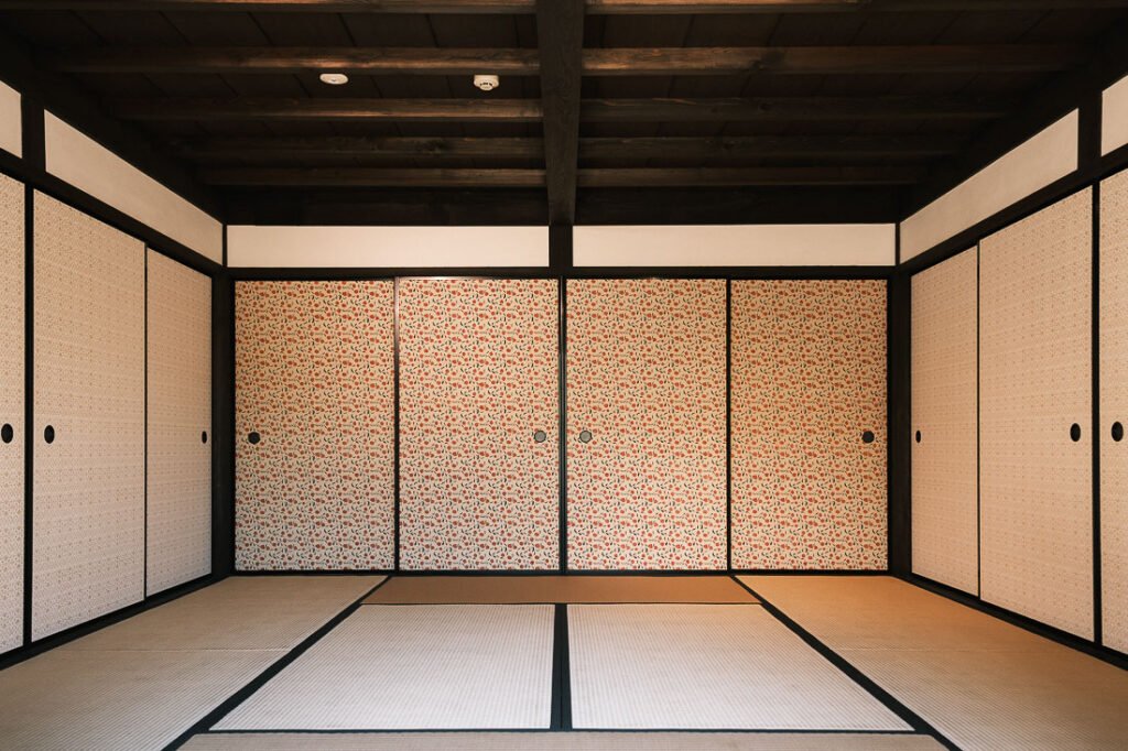 Intérieur japonais avec un tatami