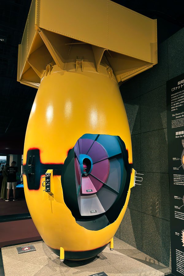 Bombe Fat Man au musée de Nagasaki