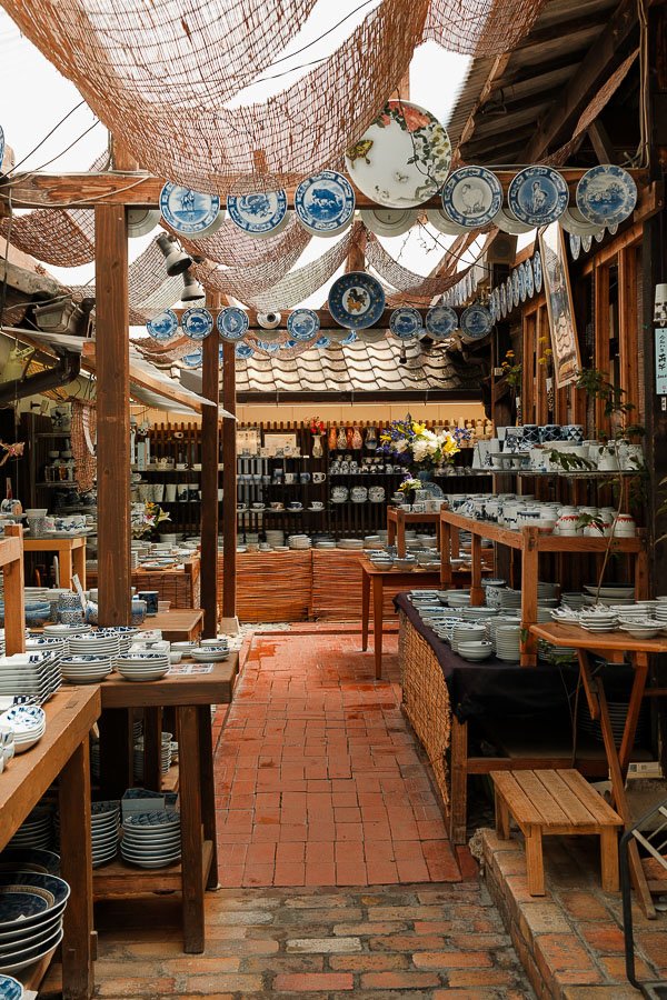 boutique de porcelaine à okawachiyama