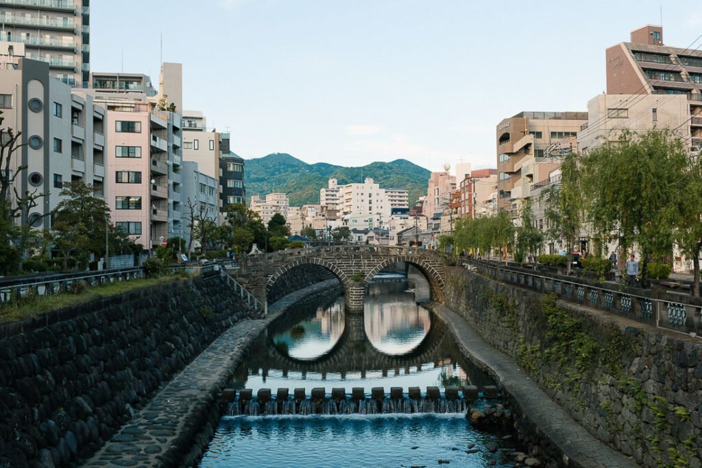 Pont à lunettes ou Pont Megane à Nagasaki