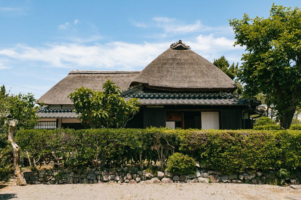 Maison traditionnelle dans le quartier samouraï de Shimabara