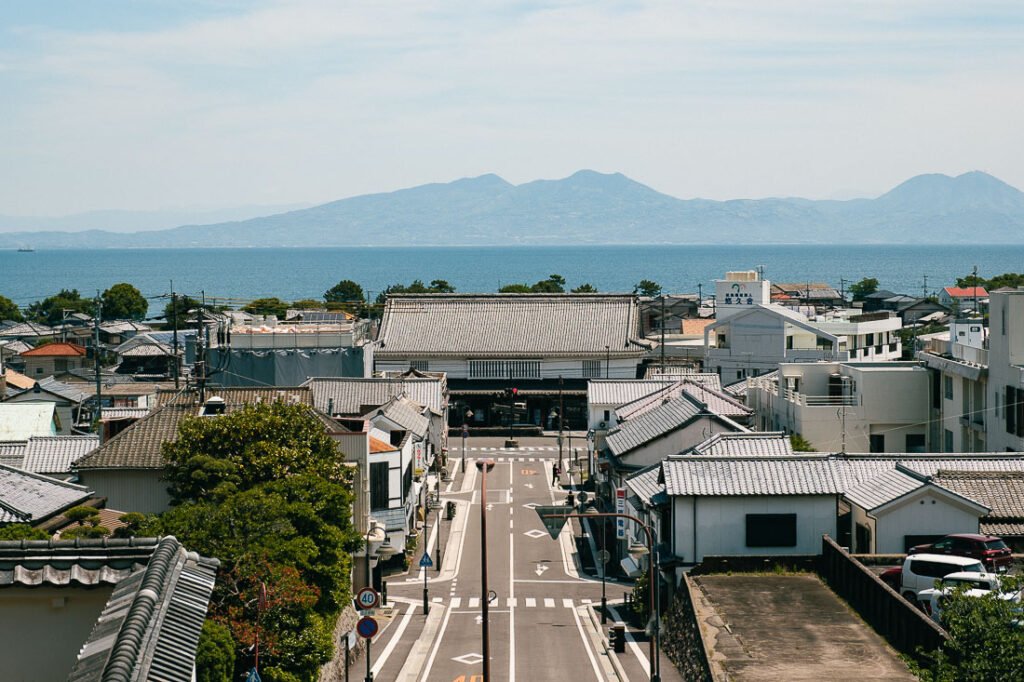 Ville de Shimabara depuis le château