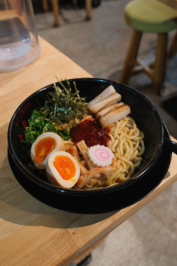 Ramen sans soupe à Abura Soba