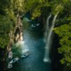 Barques et casacade dans les Gorges de Takachiho