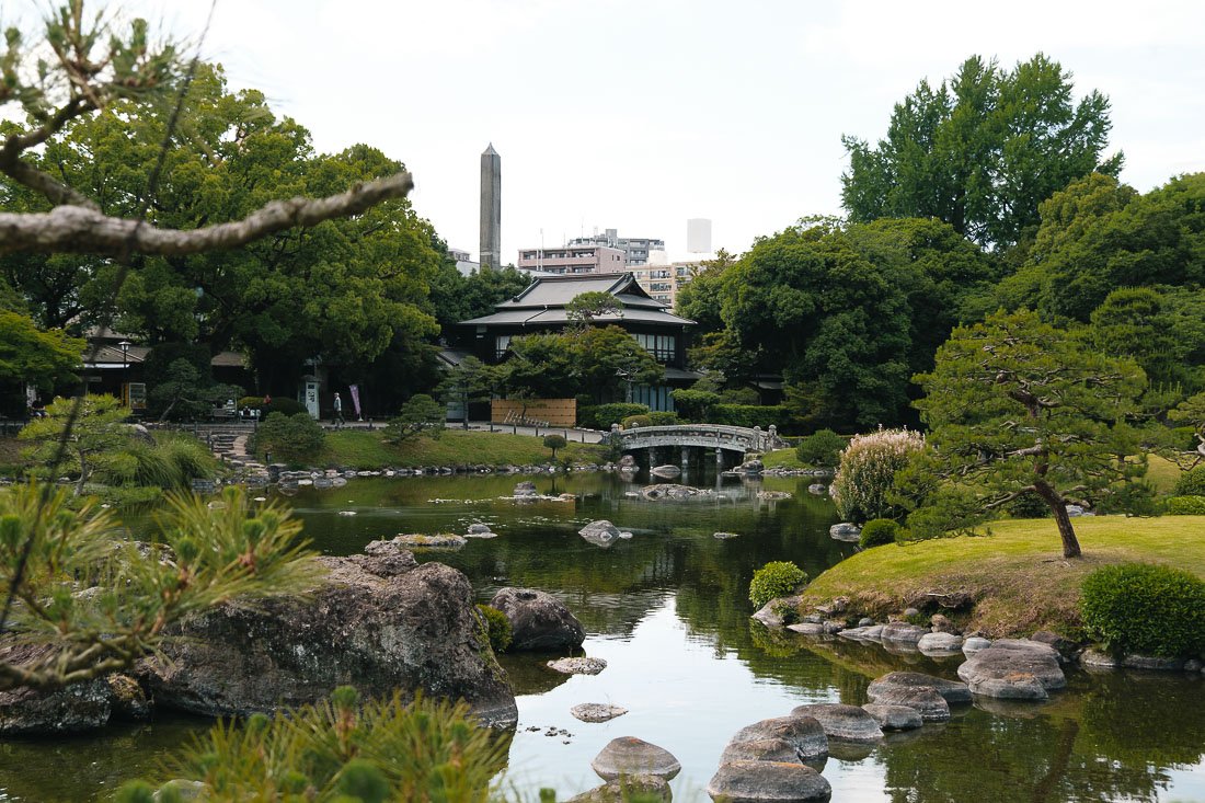Étang du Jardin de Suizenji Jojuen