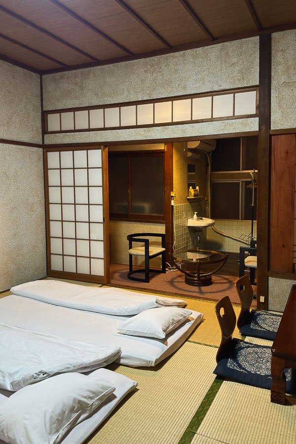Chambre de l'hôtel de Kagaya Beppu